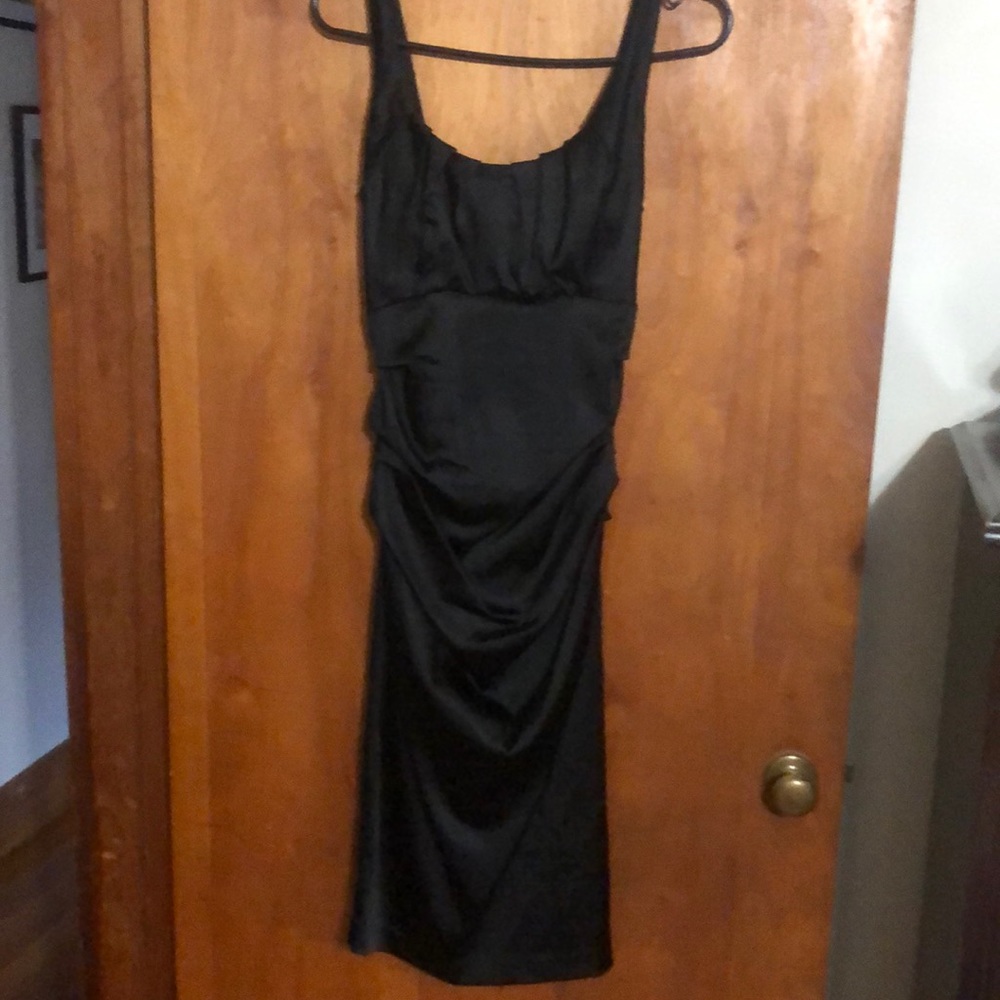 Black knee length dress